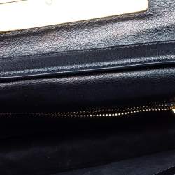 Pre Owned Tom Ford Black Leather Natalia Convertible Clutch