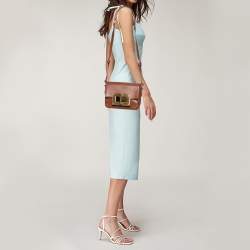 Pre Owned Tom Ford Brown Leather Small Natalia Shoulder Bag