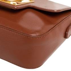 Pre Owned Tom Ford Brown Leather Small Natalia Shoulder Bag