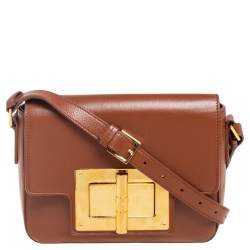 Tom Ford Brown Leather Small Natalia Shoulder Bag Tom Ford | TLC