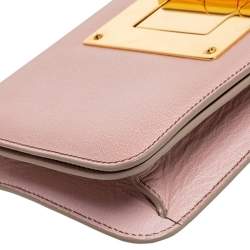 Tom Ford Pink Leather Natalia Convertible Clutch