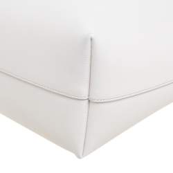 Pre Owned Tom Ford White Leather Small T Tote