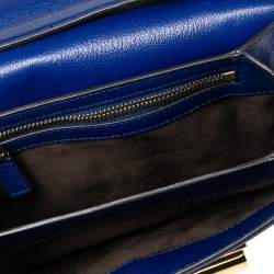 Pre Owned Tom Ford Royal Blue Suede and Leather Small Natalia Shoulder Bag