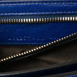 Pre Owned Tom Ford Royal Blue Suede and Leather Small Natalia Shoulder Bag