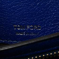 Pre Owned Tom Ford Royal Blue Suede and Leather Small Natalia Shoulder Bag