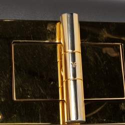 Pre Owned Tom Ford Dark Grey Leather Mini Natalia Shoulder Bag