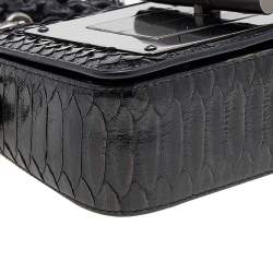 Pre Owned Tom Ford Black Python Natalia Shoulder Bag