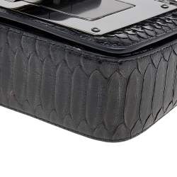 Pre Owned Tom Ford Black Python Natalia Shoulder Bag