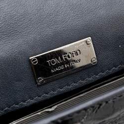 Pre Owned Tom Ford Black Python Natalia Shoulder Bag