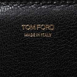 Tom Ford Black Leather Large Natalia Shoulder Bag