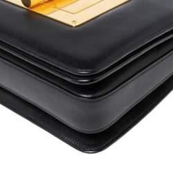 Tom Ford Black Leather Large Natalia Shoulder Bag
