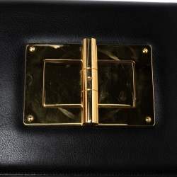 Tom Ford Black Leather Large Natalia Shoulder Bag