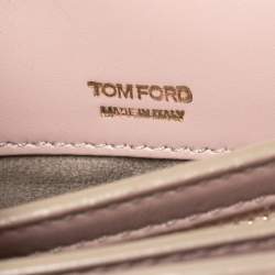 Pre Owned Tom Ford Beige Python Large Natalia Shoulder Bag