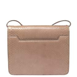 Pre Owned Tom Ford Beige Python Large Natalia Shoulder Bag