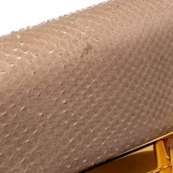 Pre Owned Tom Ford Beige Python Large Natalia Shoulder Bag