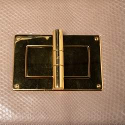Pre Owned Tom Ford Beige Python Large Natalia Shoulder Bag