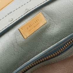 Pre Owned Tom Ford Grey Ostrich Leather Small Natalia Crossbody Bag