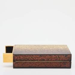 Tom Ford Metallic Gold Ombre Plexiglass Minaudiere Clutch