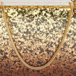 Tom Ford Metallic Gold Ombre Plexiglass Minaudiere Clutch
