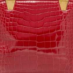 Tom Ford Red Crocodile Leather Tote