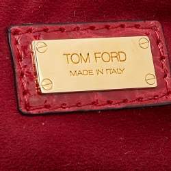Tom Ford Red Crocodile Leather Tote