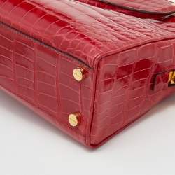 Tom Ford Red Crocodile Leather Tote