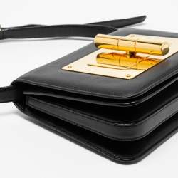 Pre Owned Tom Ford Black Leather Small Natalia Shoulder Bag