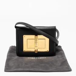 Pre Owned Tom Ford Black Leather Small Natalia Shoulder Bag