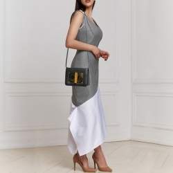 Pre Owned Tom Ford Black Leather Small Natalia Shoulder Bag