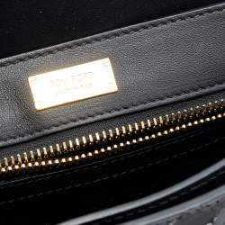 Pre Owned Tom Ford Black Python Medium Sienna Shoulder Bag