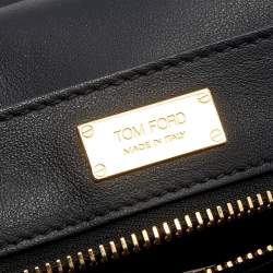 Pre Owned Tom Ford Black Python Medium Sienna Shoulder Bag