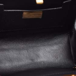 Pre Owned Tom Ford Black Leather T Lock Chain Bag