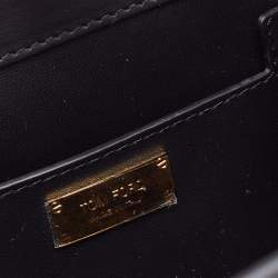 Pre Owned Tom Ford Black Leather T Lock Chain Bag