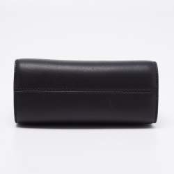 Pre Owned Tom Ford Black Leather T Lock Chain Bag