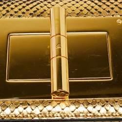 Pre Owned Tom Ford Gold Python Natalia East West Shoulder Bag