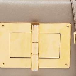 Pre Owned Tom Ford Grey Leather Medium Natalia Crossbody Bag