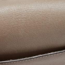 Pre Owned Tom Ford Grey Leather Medium Natalia Crossbody Bag