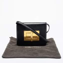 Pre Owned Tom Ford Black Leather Natalia Crossbody Bag