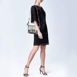 Pre Owned Tom Ford Grey Leather Small Natalia Crossbody Bag