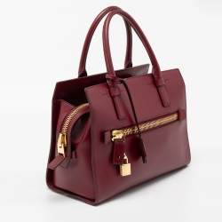 Pre Owned Tom Ford Red Leather Charlotte Tote