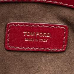 Pre Owned Tom Ford Red Leather Charlotte Tote