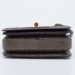 Pre Owned Tom Ford Grey Python Large Natalia Shoulder Bag