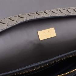 Pre Owned Tom Ford Grey Python Large Natalia Shoulder Bag