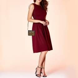 Pre Owned Tom Ford Black Leather Mini Natalia Crossbody Bag