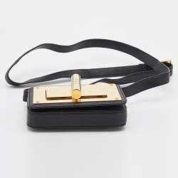 Pre Owned Tom Ford Black Leather Mini Natalia Crossbody Bag