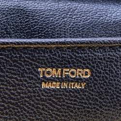 Pre Owned Tom Ford Black Leather Mini Natalia Crossbody Bag