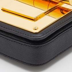 Pre Owned Tom Ford Black Leather Mini Natalia Crossbody Bag