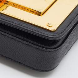 Pre Owned Tom Ford Black Leather Mini Natalia Crossbody Bag