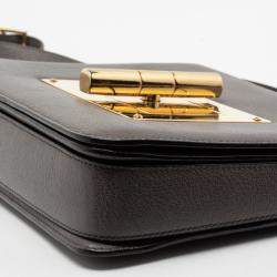 Pre Owned Tom Ford Grey Leather Large Natalia Shoulder Bag