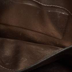 Pre Owned Tom Ford Metallic Silver Python Leather Small Natalia Crossbody Bag